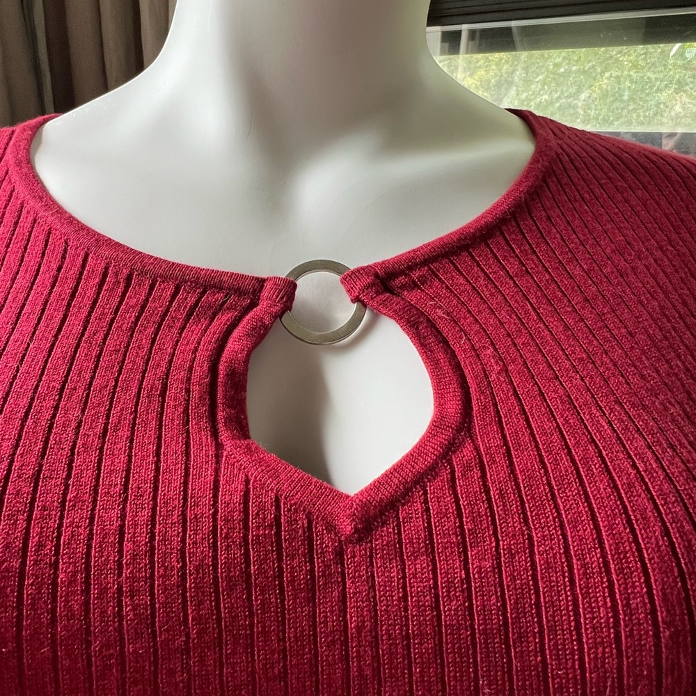 Front keyhole sweater